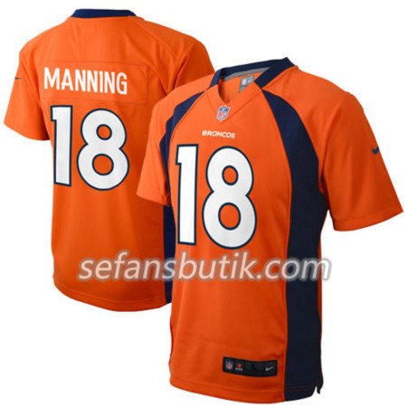 Denver Broncos Tröjor Peyton Manning 18 Nike Orange - Herr Denver Broncos Tröjor Peyton Manning 18 Nike Orange - Herr